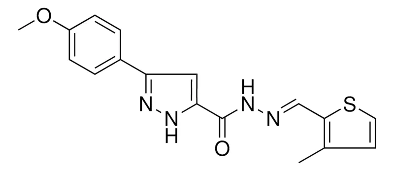 Sigma-Aldrich 5-(4-MEO-PH)-2H-PYRAZOLE-3CARBOXYLIC ACID (3-ME-THIOPHEN-2-YLMETHYLENE)HYDRAZIDE,AldrichCPR