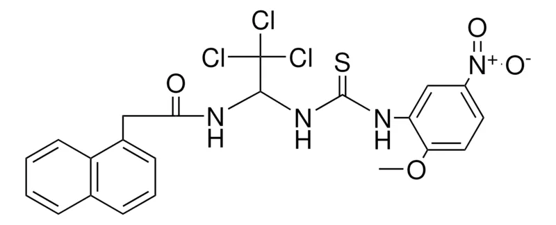 Sigma-Aldrich 2-NAPHTHALEN-1-YL-N-(TRICHLORO-1-(3-(2-MEO-5-NITRO-PH)-THIOUREIDO)-ET)-ACETAMIDE,AldrichCPR