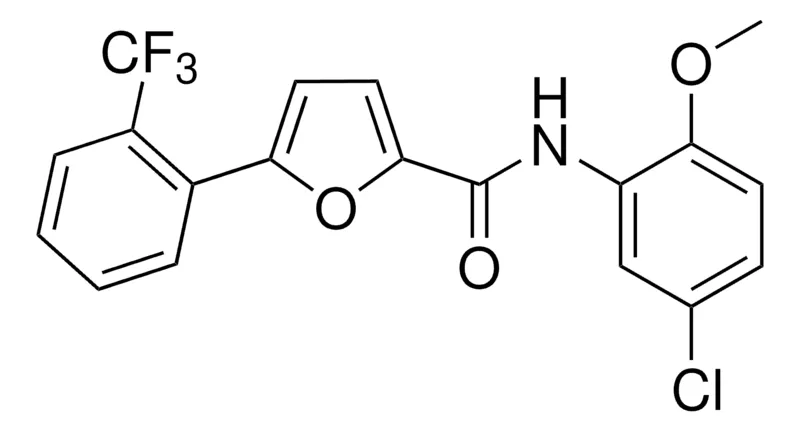Sigma-Aldrich N-(5-CHLORO-2-METHOXYPHENYL)-5-(2-(TRIFLUOROMETHYL)PHENYL)-2-FURAMIDE,AldrichCPR