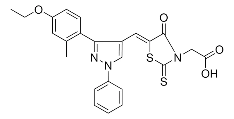 Sigma-Aldrich ((5Z)-5-{[3-(4-ETHOXY-2-METHYLPHENYL)-1-PHENYL-1H-PYRAZOL-4-YL]METHYLENE}-4-OXO-2-THIOXO-1,3-THIAZOLIDIN-3-YL)ACETIC ACID，AldrichCPR