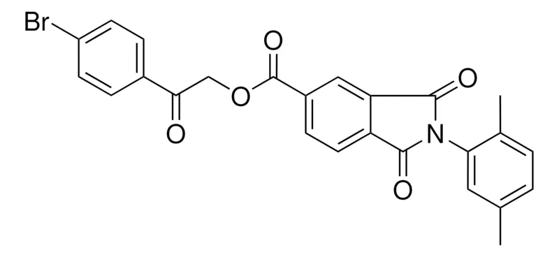Sigma-Aldrich 2-(4-BROMOPHENYL)-2-OXOETHYL 2-(2,5-DIMETHYLPHENYL)-1,3-DIOXO-5-ISOINDOLINECARBOXYLATE,AldrichCPR