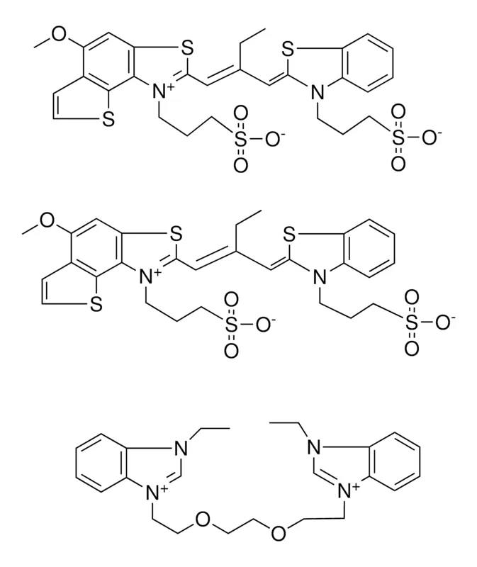 Sigma-Aldrich 3-ETHYL-1-(2-{2-[2-(3-ETHYL-3H-BENZIMIDAZOL-1-IUM-1-YL)ETHOXY]ETHOXY}ETHYL)-3H-BENZIMIDAZOL-1-IUM BIS[3-((2Z)-2-{(2E)-2-ETHYL-3-[5-METHOXY-1-(3-SULFONATOPROPYL)THIENO[2,3-E][1,3]BENZOTHIAZOL-1-IUM-2-YL]-2-PROPENYLIDENE}-1,3-BENZOTHIAZOL-3-YL)-1-PROPANESULFONATE]，AldrichCPR