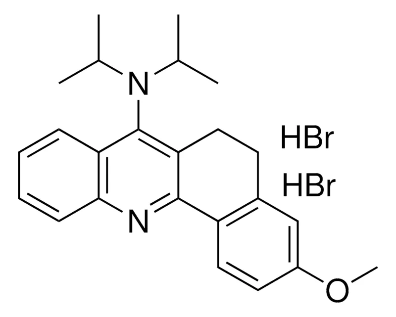 Sigma-Aldrich DIISOPROPYL-(3-METHOXY-5,6-DIHYDRO-BENZO(C)ACRIDIN-7-YL)-AMINE, DI-HYDROBROMIDE，AldrichCPR