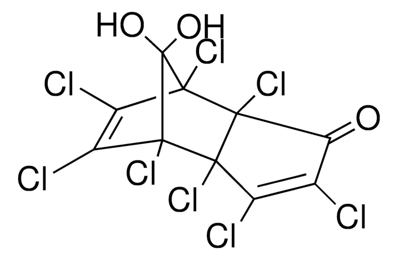 Sigma-Aldrich 8,8-DIHYDROXY-OCTACHLORO-3A,4,7,7A-TETRAHYDRO-4,7-METHANO-1H-INDEN-1-ONE,AldrichCPR