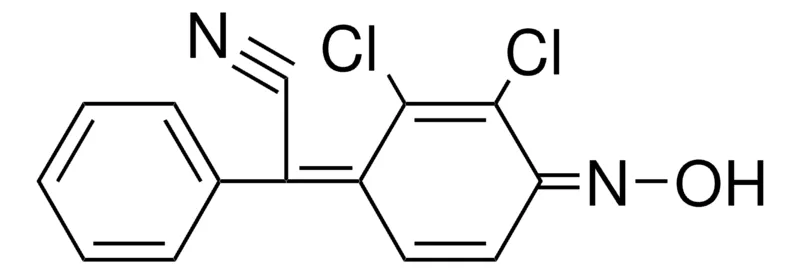 Sigma-Aldrich 2,3-DICHLORO-4-HYDROXYIMINO-A-PHENYL-2,5-CYCLOHEXADIENE-DELTA1-A-ACETONITRILE,AldrichCPR