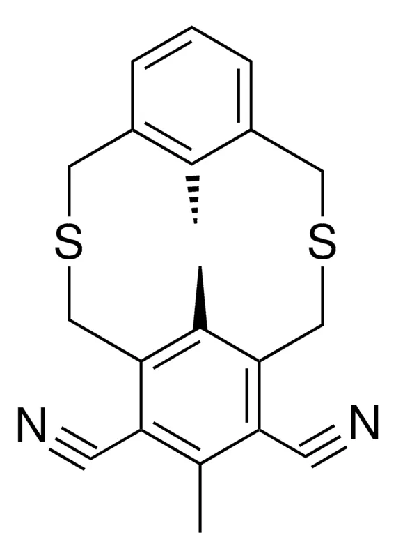 Sigma-Aldrich TRIMETHYL-3,11-DITHIA-TRICYCLO(11.3.1.1(5,9))OCTADECA-HEXAENE-6,8-DICARBONITRILE,AldrichCPR
