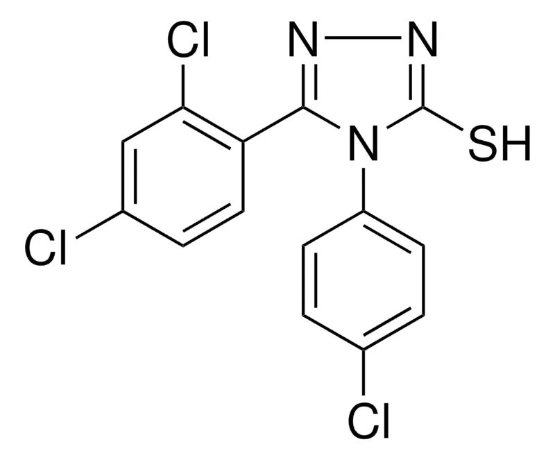 Sigma-Aldrich 4-(4-CHLORO-PHENYL)-5-(2,4-DICHLORO-PHENYL)-4H-(1,2,4)TRIAZOLE-3-THIOL,AldrichCPR