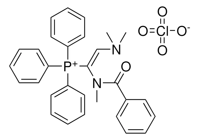 Sigma-Aldrich (1-(BENZOYL-ME-AMINO)-2-DIMETHYLAMINO-VINYL)-TRIPHENYL-PHOSPHONIUM, PERCHLORATE,AldrichCPR
