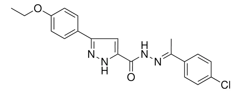 Sigma-Aldrich 5-(4-ETHOXY-PH)-2H-PYRAZOLE-3-CARBOXYLIC ACID (1-(4-CL-PH)-ETHYLIDENE)-HYDRAZIDE，AldrichCPR