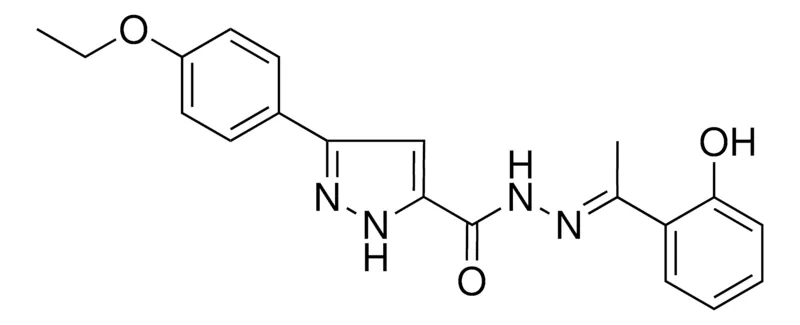 Sigma-Aldrich 5-(4-ETHOXY-PH)-2H-PYRAZOLE-3-CARBOXYLIC ACID (1-(2-HO-PH)-ETHYLIDENE)-HYDRAZIDE,AldrichCPR