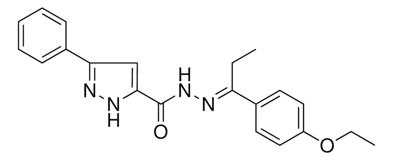 Sigma-Aldrich 5-PH-2H-PYRAZOLE-3-CARBOXYLIC ACID (1-(4-ETHOXY-PHENYL)-PROPYLIDENE)-HYDRAZIDE,AldrichCPR