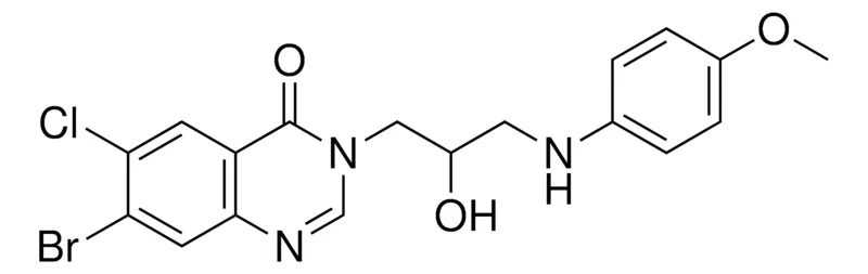 Sigma-Aldrich 7-BROMO-6-CHLORO-3-(2-HYDROXY-3-(4-METHOXYANILINO)PROPYL)-4(3H)-QUINAZOLINONE,AldrichCPR