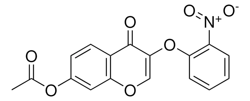 Sigma-Aldrich ACETIC ACID 3-(2-NITRO-PHENOXY)-4-OXO-4H-CHROMEN-7-YL ESTER,AldrichCPR