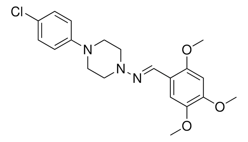 Sigma-Aldrich (4-(4-CHLORO-PHENYL)-PIPERAZIN-1-YL)-(2,4,5-TRIMETHOXY-BENZYLIDENE)-AMINE,AldrichCPR