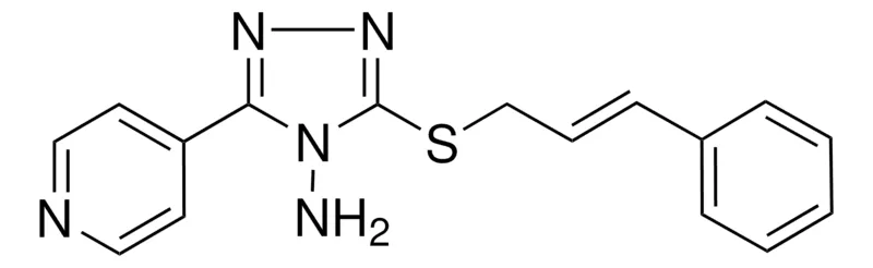 Sigma-Aldrich 3-(CINNAMYLTHIO)-5-(4-PYRIDINYL)-4H-1,2,4-TRIAZOL-4-AMINE,AldrichCPR