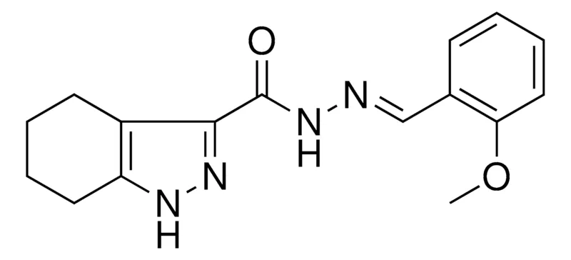 Sigma-Aldrich 4,5,6,7-4H-1H-INDAZOLE-3-CARBOXYLIC ACID (2-METHOXY-BENZYLIDENE)-HYDRAZIDE，AldrichCPR