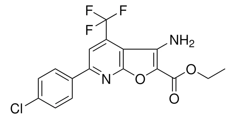 Sigma-Aldrich ET 3-AMINO-6-(4-CL-PHENYL)-4-(TRIFLUOROMETHYL)FURO(2,3-B)PYRIDINE-2-CARBOXYLATE,AldrichCPR