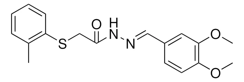 Sigma-Aldrich 2-O-TOLYLSULFANYL-ACETIC ACID (3,4-DIMETHOXY-BENZYLIDENE)-HYDRAZIDE,AldrichCPR