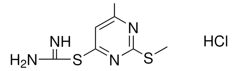 Sigma-Aldrich 6-ISOTHIOUREIDO-4-METHYL-2-(METHYLTHIO)PYRIMIDINE HYDROCHLORIDE,AldrichCPR