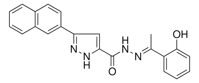 Sigma-Aldrich 5-NAPHTHALEN-2-YL-2H-PYRAZOLE-3-CARBOXYLIC ACID (1-(2-HO-PH)ETHYLIDENE)HYDRAZIDE,AldrichCPR