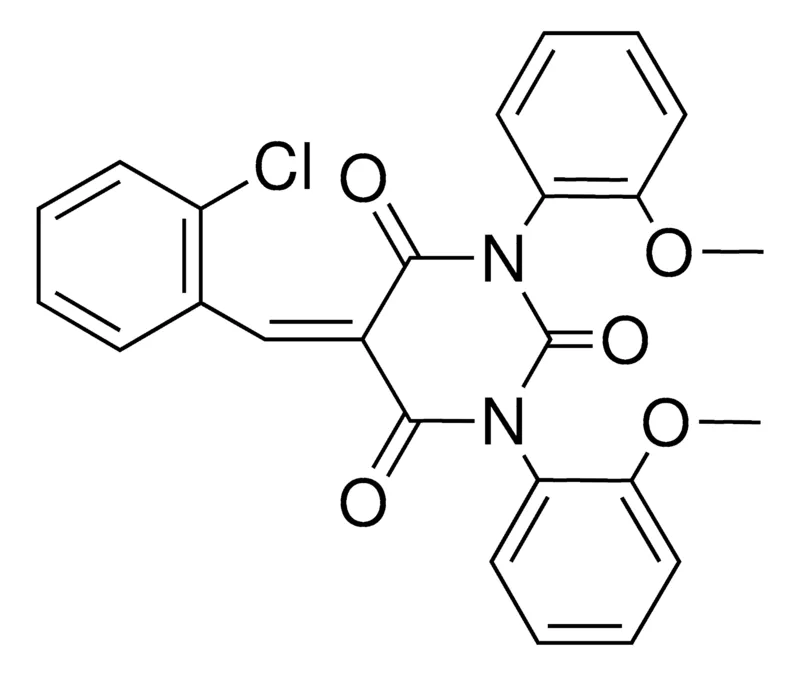 Sigma-Aldrich 5-(2-CHLORO-BENZYLIDENE)-1,3-BIS-(2-METHOXY-PHENYL)-PYRIMIDINE-2,4,6-TRIONE,AldrichCPR