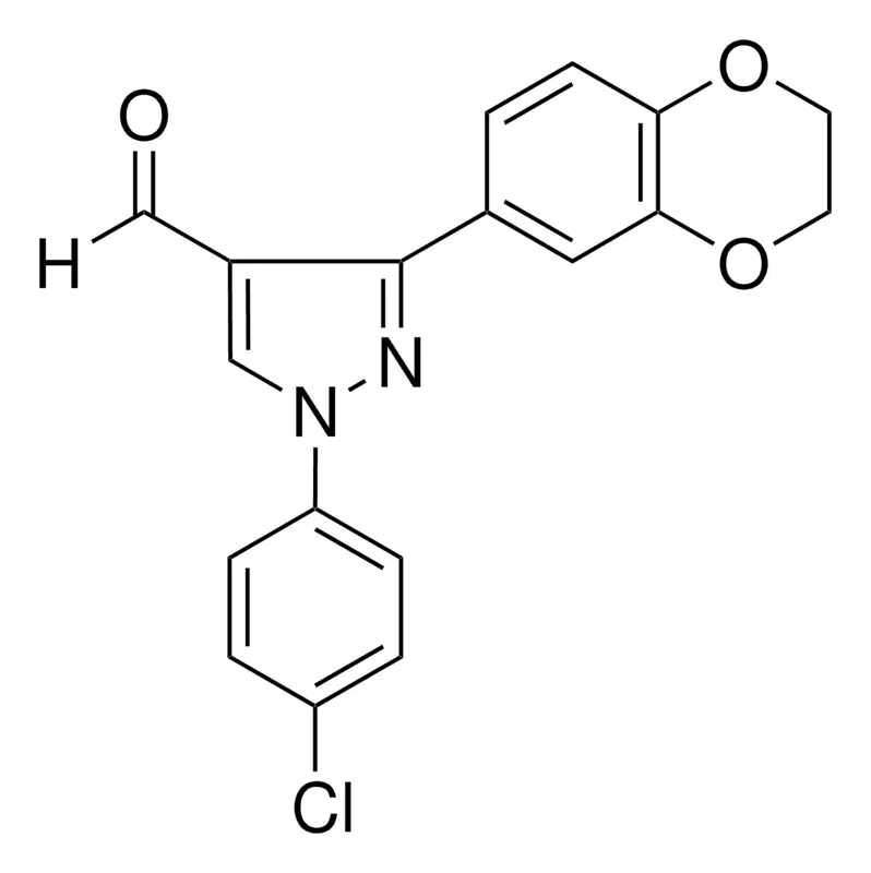 Sigma-Aldrich 1-(4-CHLOROPHENYL)-3-(2,3-DIHYDRO-1,4-BENZODIOXIN-6-YL)-1H-PYRAZOLE-4-CARBALDEHYDE,AldrichCPR