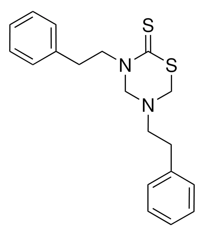 Sigma-Aldrich 3,5-BIS(2-PHENYLETHYL)-3,4,5,6-TETRAHYDRO-2H-1,3,5-THIADIAZINE-2-THIONE,AldrichCPR