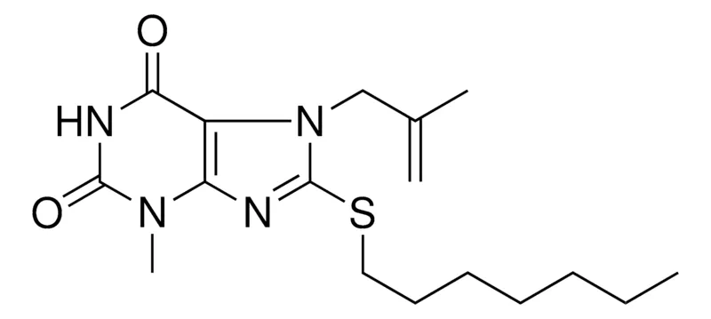 Sigma-Aldrich 8-HEPTYLSULFANYL-3-METHYL-7-(2-METHYL-ALLYL)-3,7-DIHYDRO-PURINE-2,6-DIONE,AldrichCPR