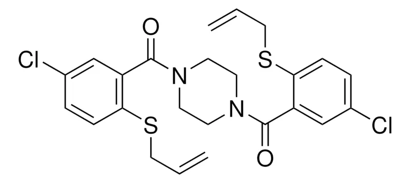 Sigma-Aldrich (4-(2-ALLYLSULFANYL-5-CL-BZ)-PIPERAZIN-1-YL)-(2-ALLYLSULFANYL-5-CL-PH)-METHANONE,AldrichCPR