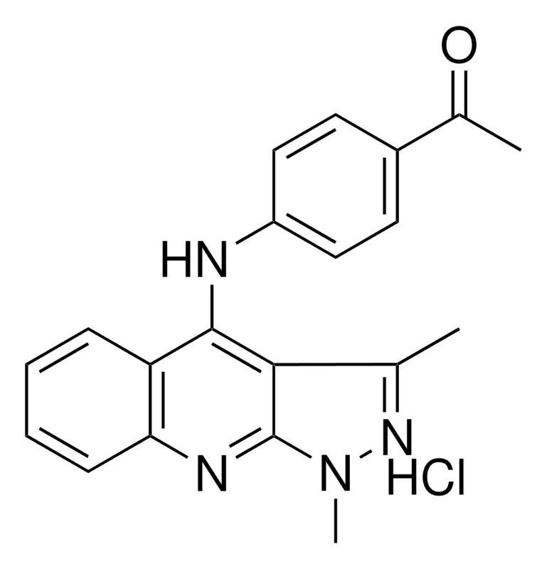 Sigma-Aldrich 1-(4-((1,3-DIMETHYL-1H-PYRAZOLO(3,4-B)QUINOLIN-4-YL)AMINO)PH)ETHANONE HCL,AldrichCPR
