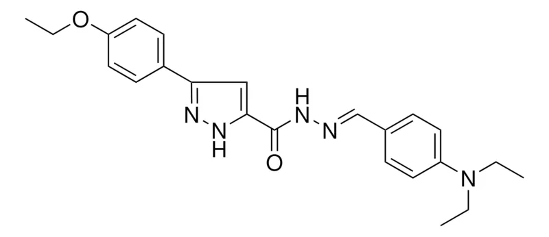 Sigma-Aldrich 5-(4-ETO-PH)-2H-PYRAZOLE-3-CARBOXYLIC ACID (4-DIETHYLAMINO-BENZYLIDENE)HYDRAZIDE,AldrichCPR
