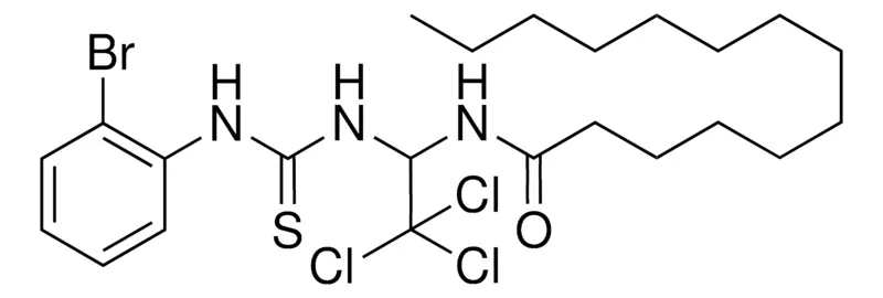 Sigma-Aldrich TETRADECANOIC ACID (1-(3-(2-BR-PHENYL)-THIOUREIDO)-2,2,2-TRICHLORO-ETHYL)-AMIDE,AldrichCPR