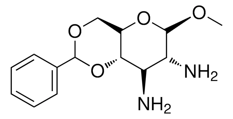 Sigma-Aldrich 6-METHOXY-2-PHENYL-HEXAHYDRO-PYRANO(3,2-D)(1,3)DIOXINE-7,8-DIAMINE,AldrichCPR