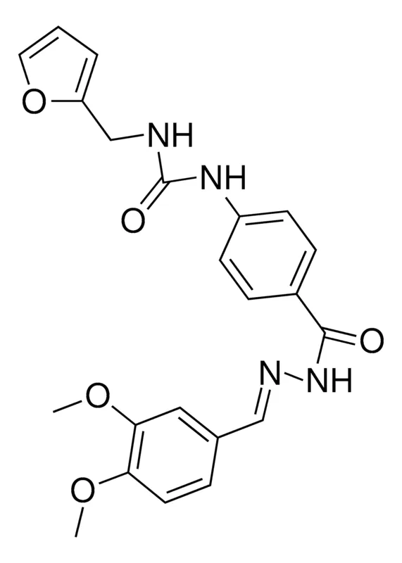 Sigma-Aldrich 4-(3-FURFURYLUREIDO)BENZOIC (3,4-DIMETHOXYBENZYLIDENE)HYDRAZIDE,AldrichCPR