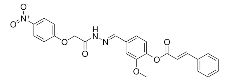 Sigma-Aldrich 2-METHOXY-4-(2-((4-NITROPHENOXY)ACETYL)CARBOHYDRAZONOYL)PHENYL 3-PHENYLACRYLATE,AldrichCPR