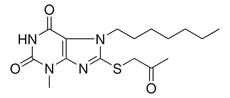 Sigma-Aldrich 7-HEPTYL-3-METHYL-8-(2-OXO-PROPYLSULFANYL)-3,7-DIHYDRO-PURINE-2,6-DIONE,AldrichCPR