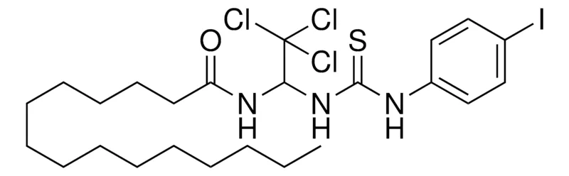 Sigma-Aldrich PENTADECANOIC ACID (2,2,2-TRICHLORO-1-(3-(4-I-PHENYL)-THIOUREIDO)-ETHYL)-AMIDE,AldrichCPR