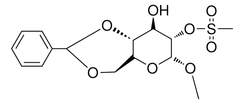 Sigma-Aldrich METHANESULFONIC ACID 8-HO-6-MEO-2-PH-6H-PYRANO(3,2-D)(1,3)DIOXIN-7-YL ESTER,AldrichCPR