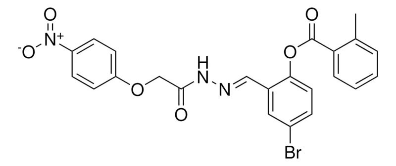 Sigma-Aldrich 4-BROMO-2-(2-((4-NITROPHENOXY)ACETYL)CARBOHYDRAZONOYL)PHENYL 2-METHYLBENZOATE,AldrichCPR