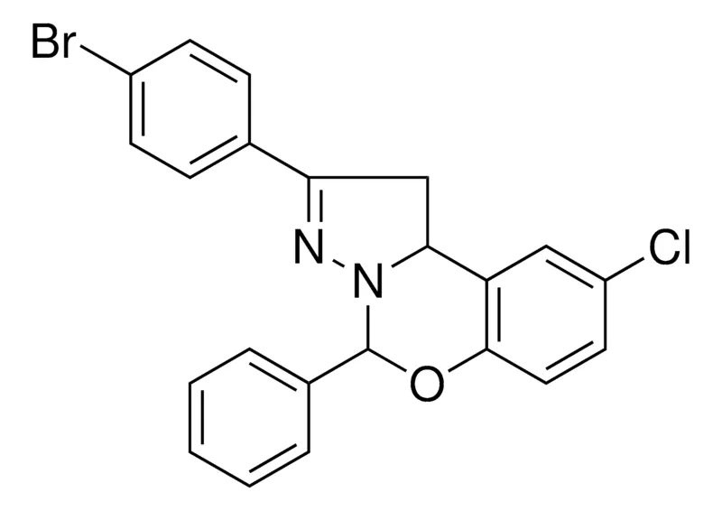Sigma-Aldrich 2-(4-BR-PH)-8-CL-4-PHENYL-1,9B-DIHYDRO-5-OXA-3,3A-DIAZA-CYCLOPENTA(A)NAPHTHALENE,AldrichCPR