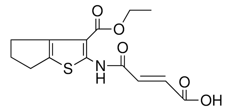 Sigma-Aldrich 2-(3-CARBOXY-ACRYLOYLAMINO)-CYCLOPENTA(B)THIOPHENE-3-CARBOXYLIC ACID ET ESTER,AldrichCPR