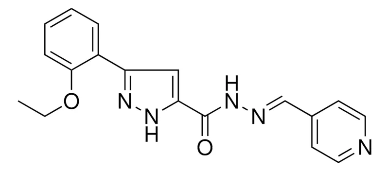 Sigma-Aldrich 3-(2-ETHOXYPHENYL)-N'-(4-PYRIDINYLMETHYLENE)-1H-PYRAZOLE-5-CARBOHYDRAZIDE，AldrichCPR