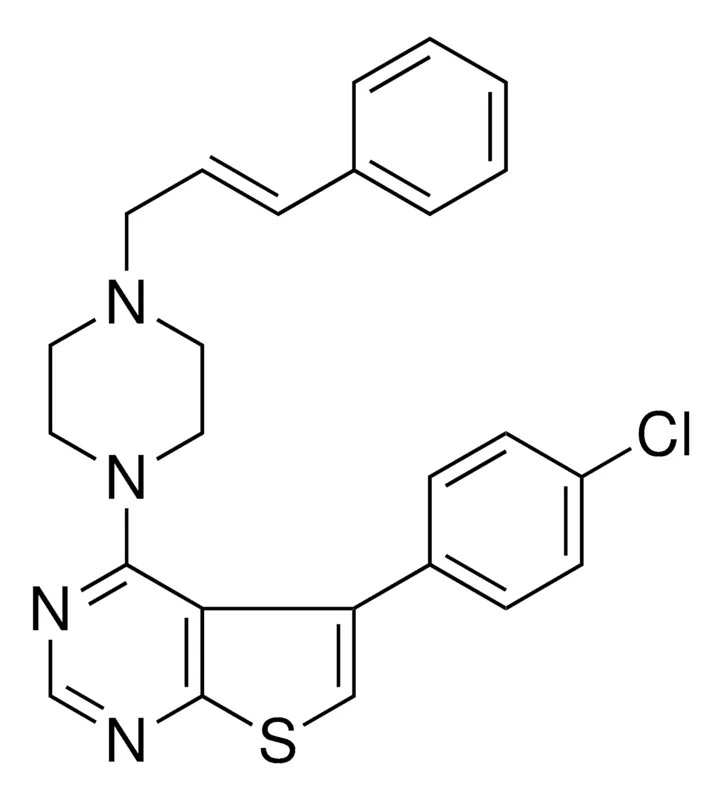 Sigma-Aldrich 5-(4-CL-PHENYL)-4-(4-(3-PHENYL-ALLYL)-PIPERAZIN-1-YL)-THIENO(2,3-D)PYRIMIDINE，AldrichCPR