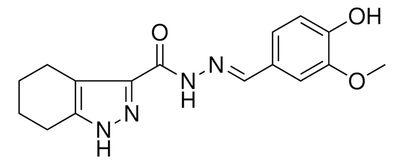 Sigma-Aldrich 4,5,6,7-4H-1H-INDAZOLE-3-CARBOXYLIC ACID (4-HO-3-METHOXY-BENZYLIDENE)-HYDRAZIDE,AldrichCPR