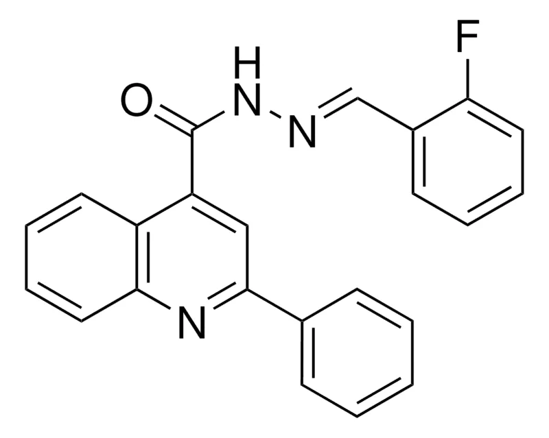 Sigma-Aldrich 2-PHENYL-QUINOLINE-4-CARBOXYLIC ACID (2-FLUORO-BENZYLIDENE)-HYDRAZIDE，AldrichCPR