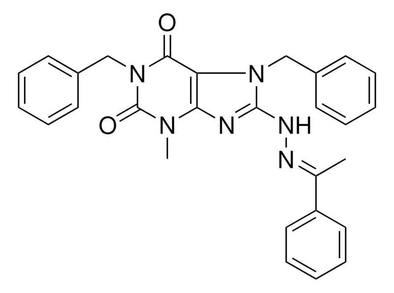 Sigma-Aldrich 1,7-DIBENZYL-3-ME-8-(N'-(1-PH-ETHYLIDENE)-HYDRAZINO)-3,7-2H-PURINE-2,6-DIONE,AldrichCPR