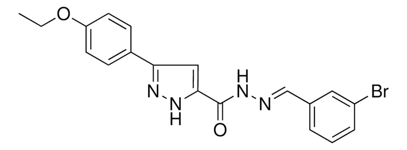Sigma-Aldrich 5-(4-ETHOXY-PH)-2H-PYRAZOLE-3-CARBOXYLIC ACID (3-BROMO-BENZYLIDENE)-HYDRAZIDE,AldrichCPR