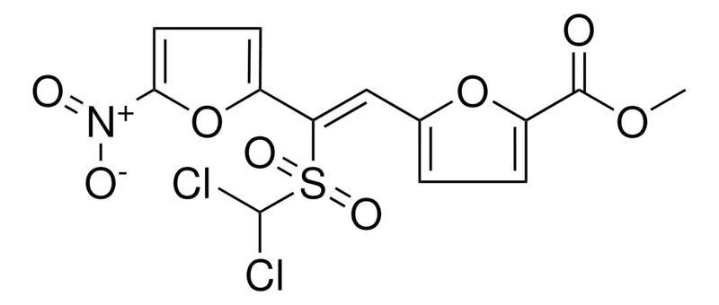 Sigma-Aldrich METHYL 5-(2-((DICHLOROMETHYL)SULFONYL)-2-(5-NITRO-2-FURYL)VINYL)-2-FUROATE,AldrichCPR