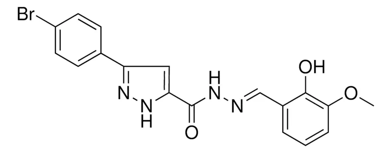 Sigma-Aldrich 5-(4-BR-PH)-2H-PYRAZOLE-3-CARBOXYLIC ACID (2-HO-3-METHOXY-BENZYLIDENE)-HYDRAZIDE，AldrichCPR