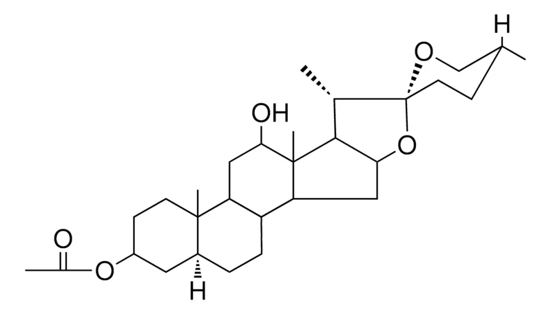 Sigma-Aldrich (25R)-12-BETA-HYDROXY-5-ALPHA-SPIROSTAN-3-BETA-YL ACETATE,AldrichCPR